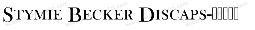 Stymie Becker Discaps字体转换